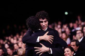 Javier Ambrossi y Javier Calvo tras ganar el premio a la mejor dirección en el pasado Festival de Cannes. EFE/EPA/TERESA SUAREZ