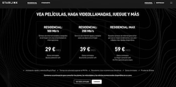 Usuarios de Starlink revelan que tienen una cantidad de GB disponibles antes que se relantize su servicio.