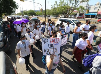 Manifestación en la Universidad de
