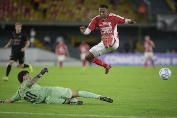 El triunfo sobre Platense fue clave para que Santa Fe quedara a dos puntos de los octavos de final en Libertadores - crédito Colprensa