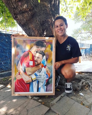 Dibu Martínez artista cuadro