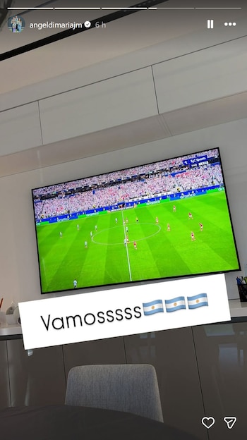 Posteo de Di María por Messi y la Selección