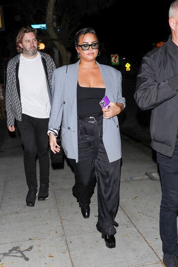 Noche divertida. Demi Lovato asistió