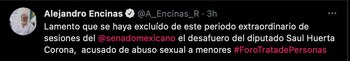 Alejandro Encinas se mostró molesto