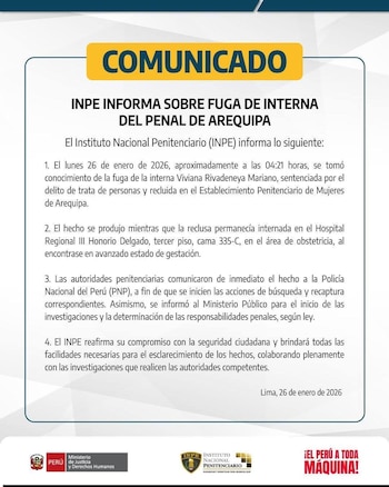 Comunicado del INPE