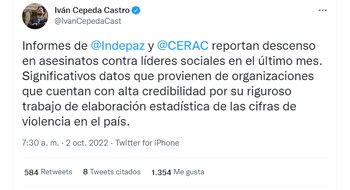 A través de su cuenta