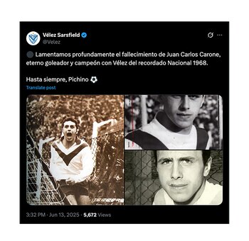 El comunicado de Vélez Sarsfield