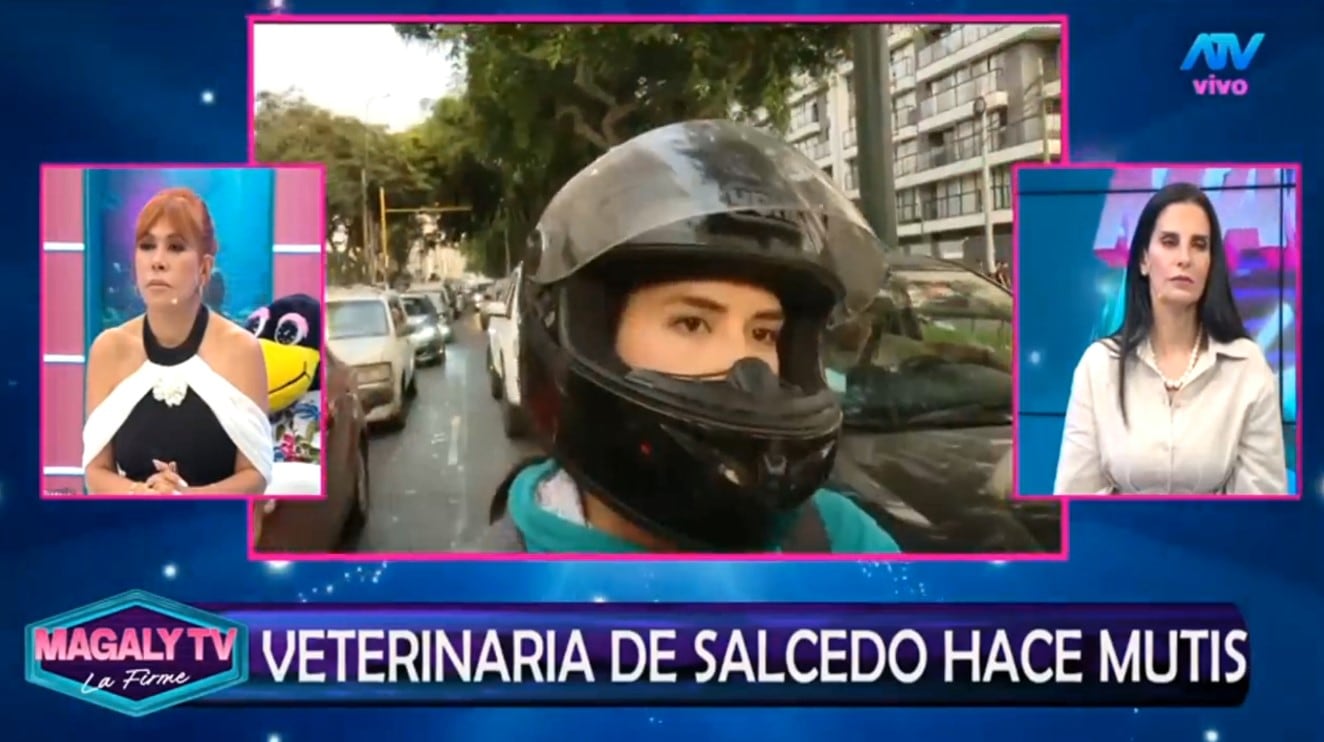 María Pía Vallejos tras imágenes de Gustavo Salcedo con Maju Mantilla: “Yo no tengo que aclarar nada”. Captura TV - ATV/ Magaly TV La Firme.