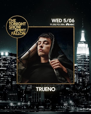 Trueno anunció que se presentará en el show de Jimmy Fallon el miércoles 5 de junio