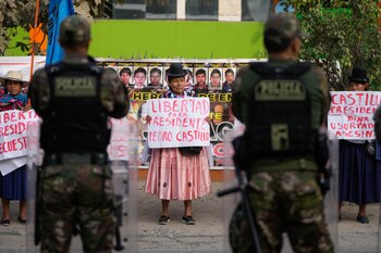 Seguidores del expresidente peruano Pedro