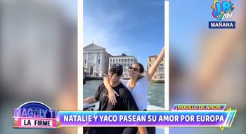 Natali Vértiz y Yaco Eskenazi pasean en Venecia.