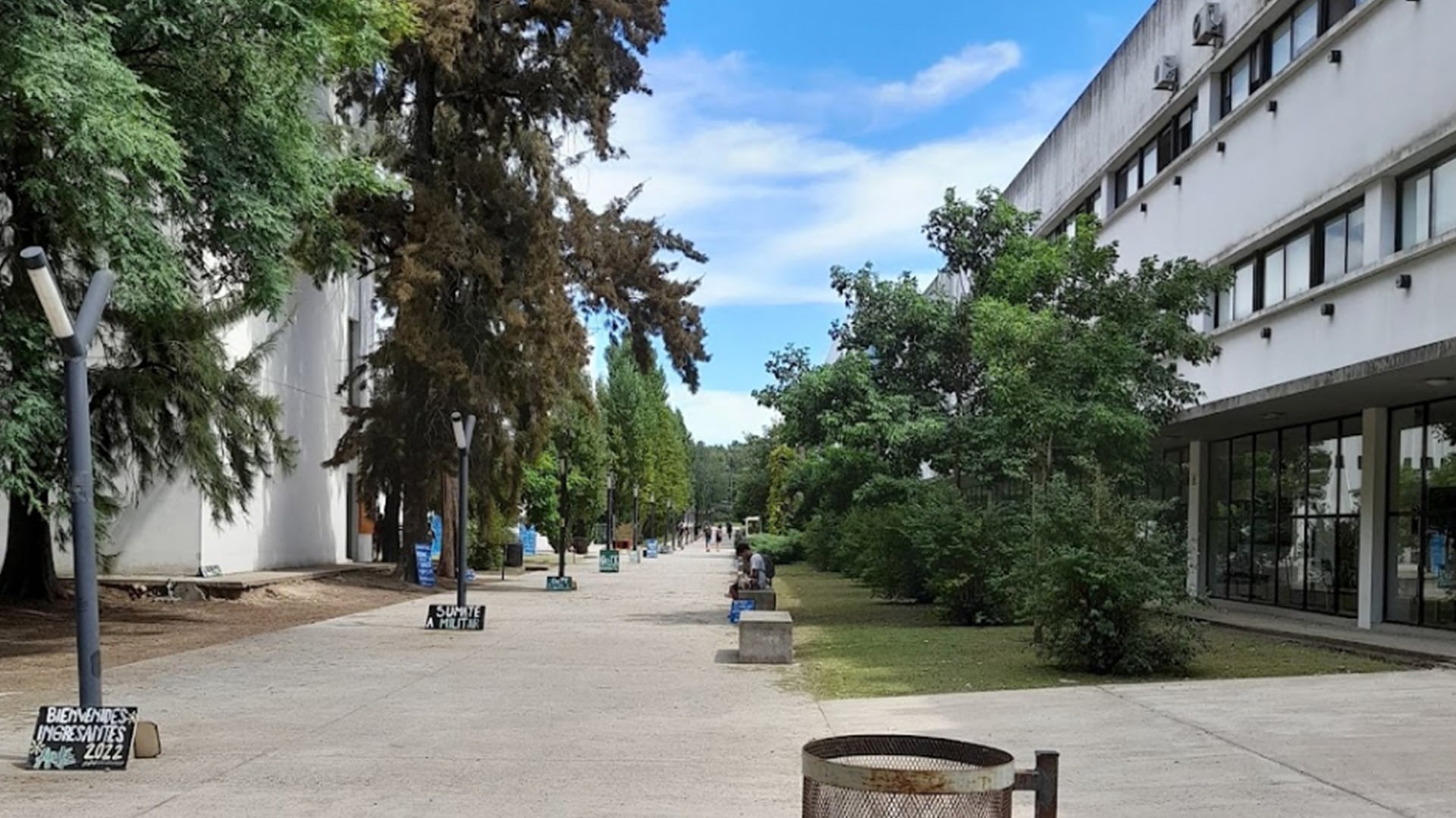 La sede de la facultad de Psicología de La Plata donde ocurrió el incidente