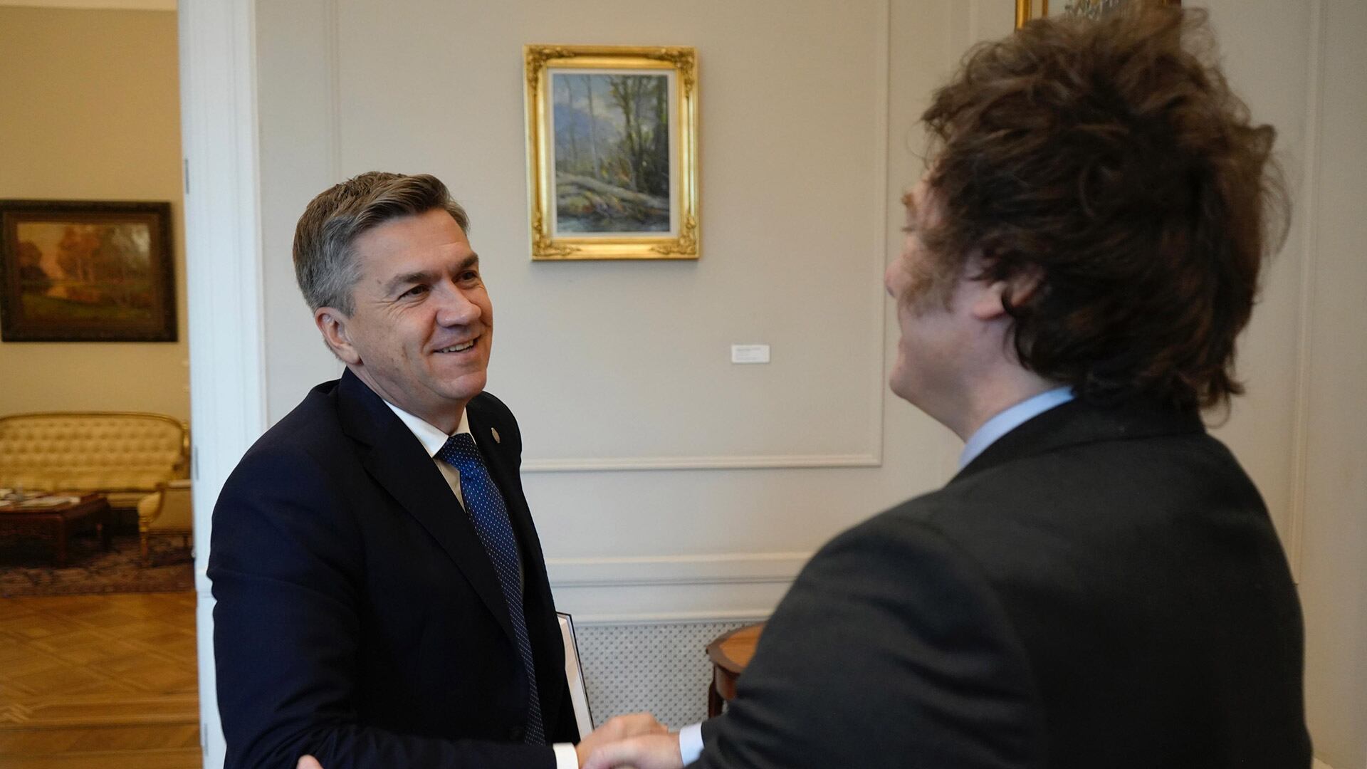 El gobernador Zdero y Javier Milei