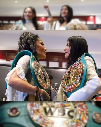 Las boxeadoras darán una exhibición con lo mejor del país sin poner en riesgo sus cinturones.