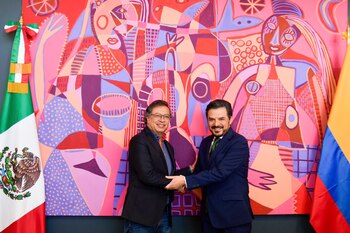 Gustavo Petro llegó a México y fue recibido por Zoé - crédito @infopresidencia/X