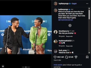 Lupita Nyong’o reflexionó sobre la muerte en una publicación dedicada a Chadwick Boseman.