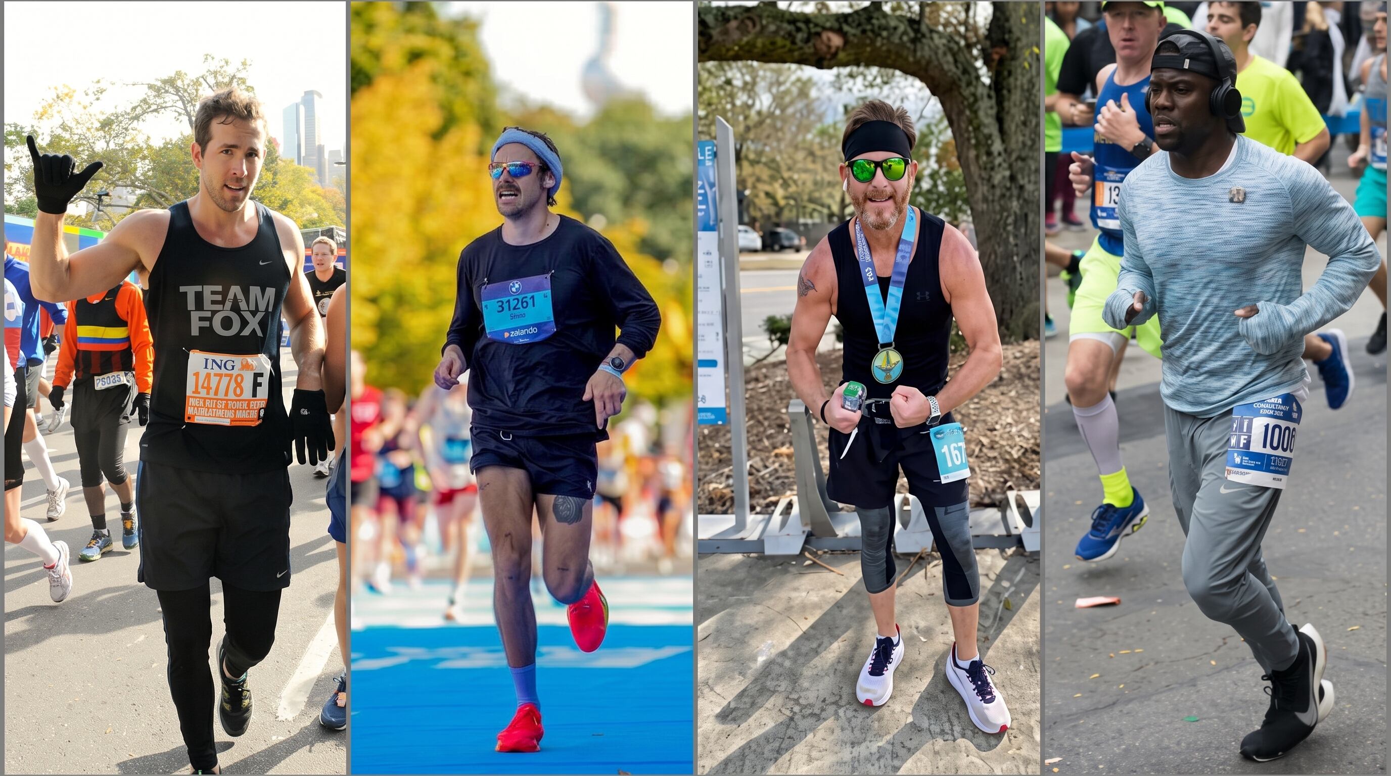 Tiempos de maratón de celebridades en Berlín, Nueva York, Boston y Washington