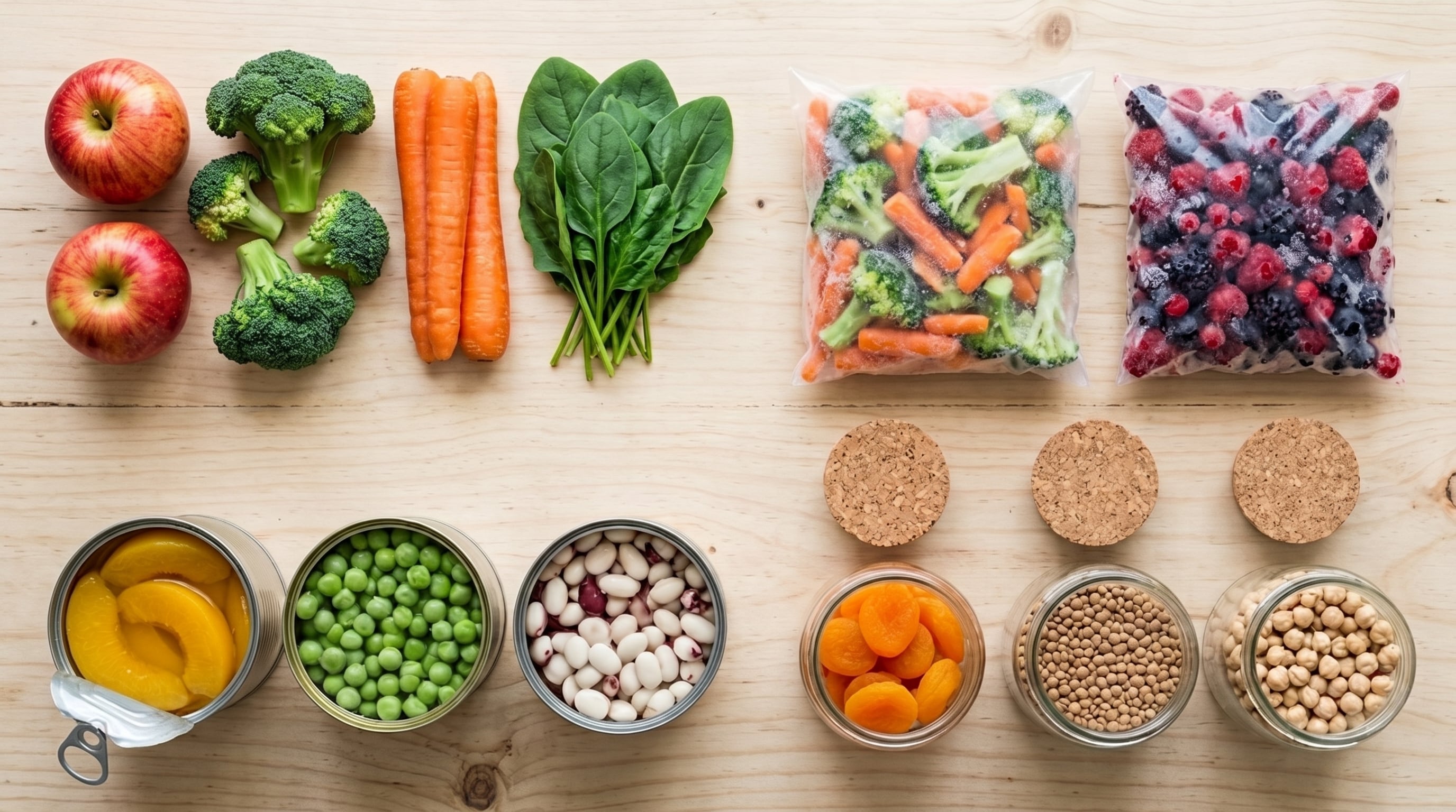 Las frutas y verduras congeladas, enlatadas y secas aparecen como una alternativa más barata y duradera frente al aumento del costo de vida (Imagen Ilustrativa Infobae)