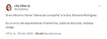 La senadora del PAN lamentó