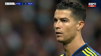 Cristiano Ronaldo falló tiro libre