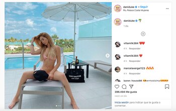 Dani Duke, influenciadora, durante su