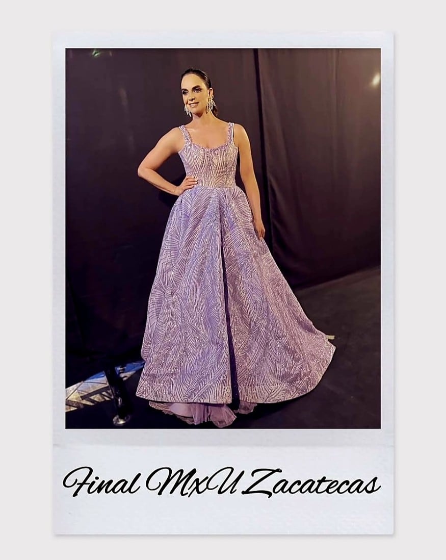 El diseñador zacatecano reveló que la prenda fue confeccionada en 2022 y que Lupita Jones la usó antes que la ex integrante de OV7 en un evento en Zacatecas. (@felipealavarado)