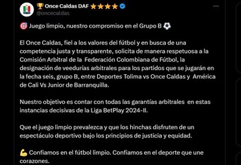 En sus redes sociales, Once