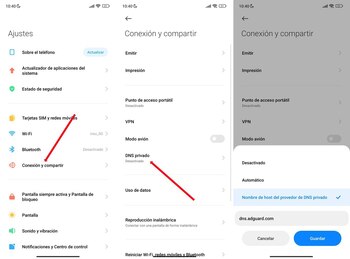 Paso a paso para ocultar