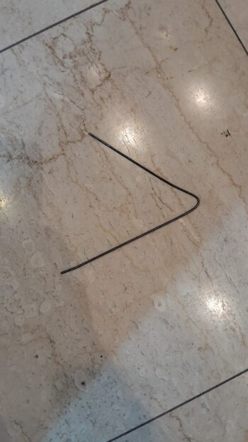 La varilla de metal que