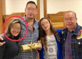 Berenice con las víctimas (Foto: