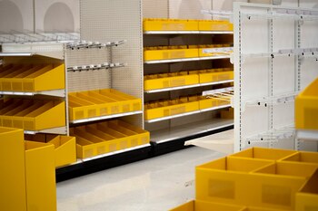 FILE -- The empty shelves