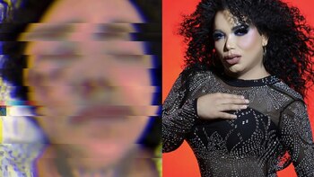 La influencer saltó desde un