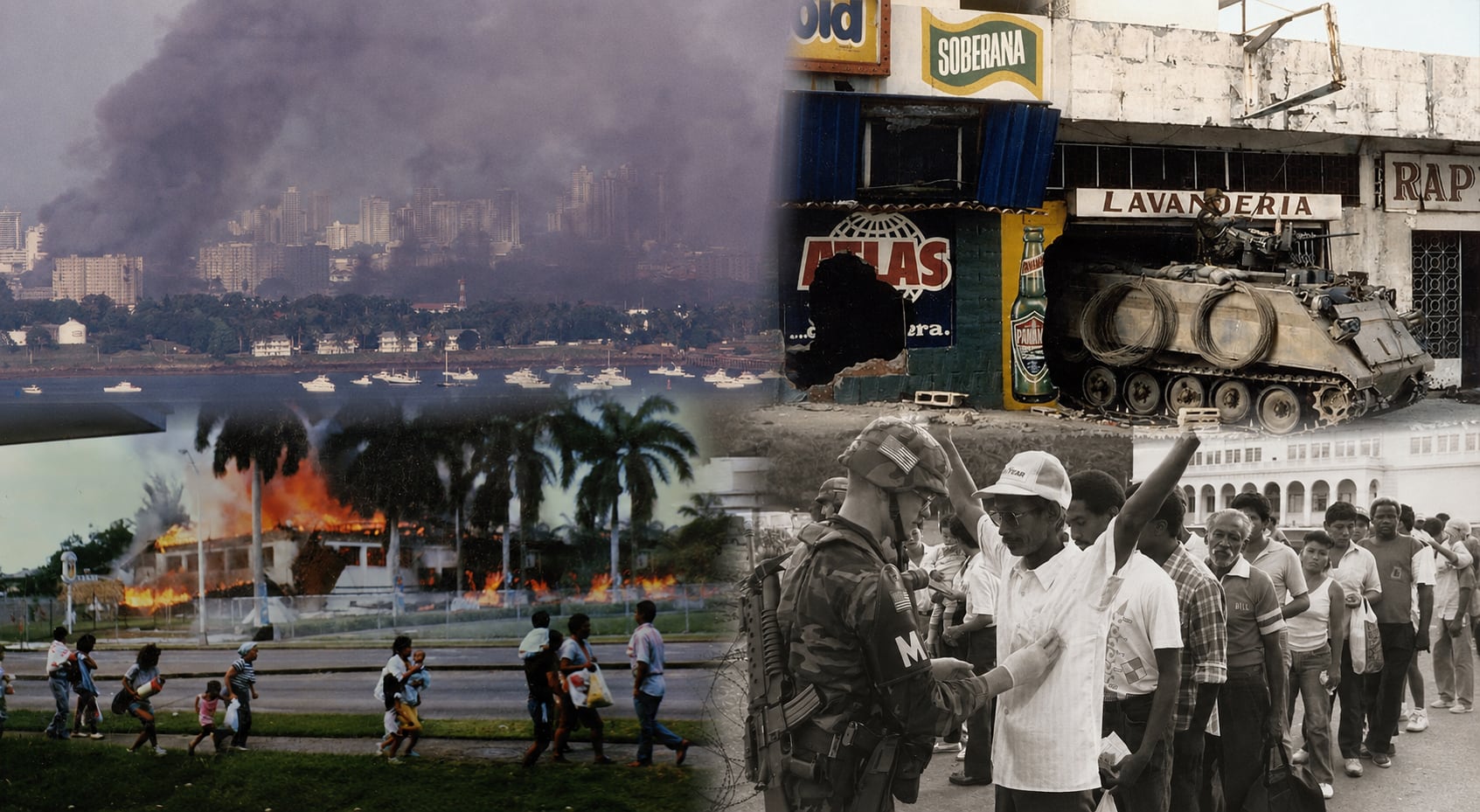 La invasión militar de Estados Unidos comenzó durante la madrugada del 20 de diciembre de 1989 y afectó varios sectores de Panamá, especialmente El Chorrillo, donde estaba ubicada la Comandancia de las Fuerzas de Defensa. Tomadas de Facebook