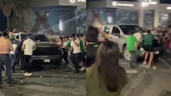 Camioneta atropella a aficionados que festejaban el triunfo de México sobre Corea en Chihuahua