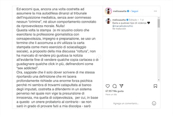 El fuerte descargo de Melissa