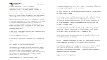 El presidente Gustavo Petro cuestionó