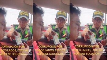 Policía es grabado pidiendo coima