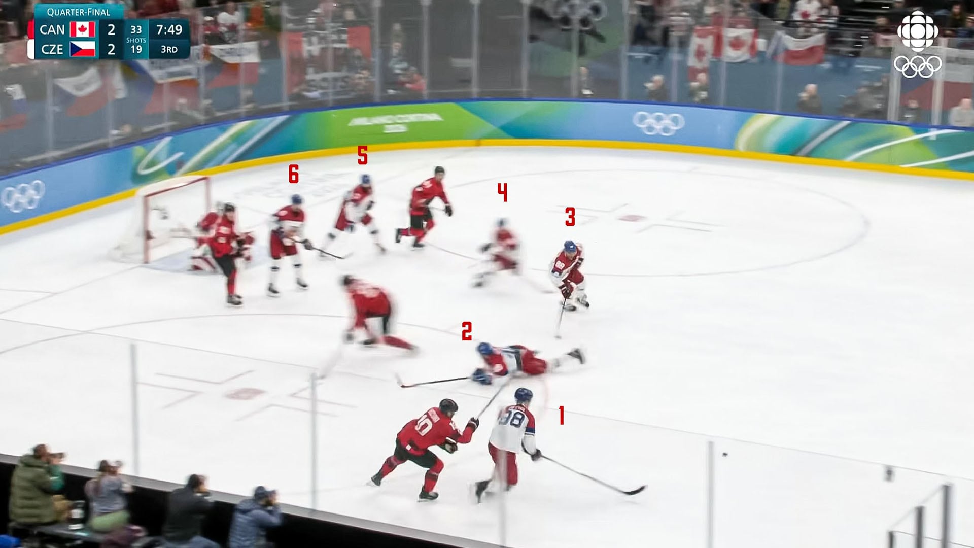 La transmisión capturó el momento en cuestión (Captura de video)