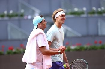 Rafael Nadal y Alexandre Zverev