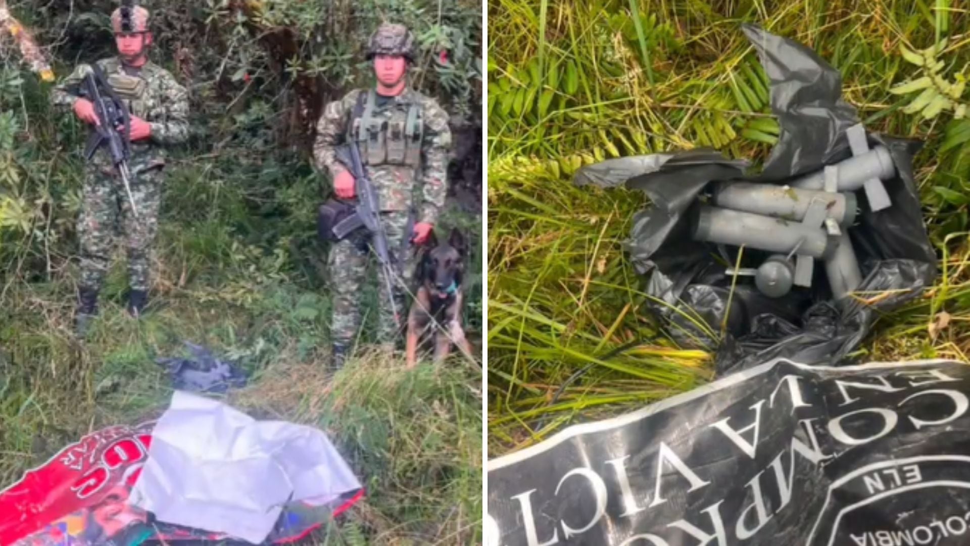 Desmantelan depósito del ELN en Colombia con explosivos para atentar contra tropas