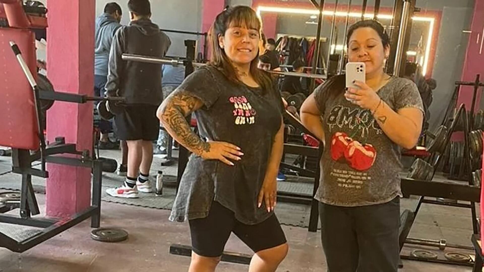 Solange Ábalos saca una foto en el gimnasio junto a su amiga Marina, que contó cómo se produjo el deceso