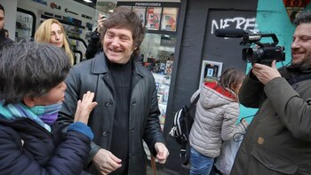 Javier Milei recorre el conurbano (Prensa)