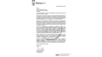 Alianza Lima pidió salida de