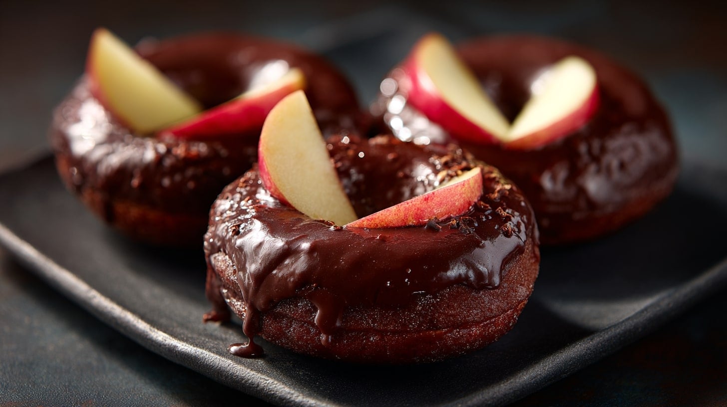 La utilización de ingredientes frescos y naturales mejora significativamente el sabor y la calidad final de los donuts de manzana con chocolate. - (Imagen Ilustrativa Infobae)