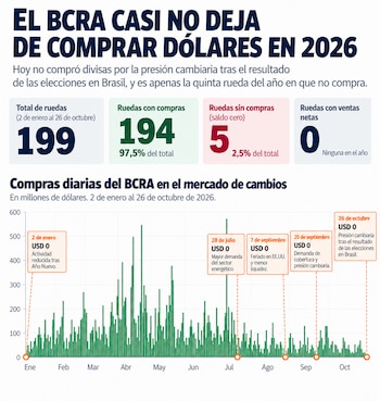 Infografía con cuatro recuadros numéricos y un gráfico de barras verticales verdes con marcadores naranjas sobre un eje de meses