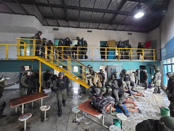 El allanamiento de Gendarmería dentro