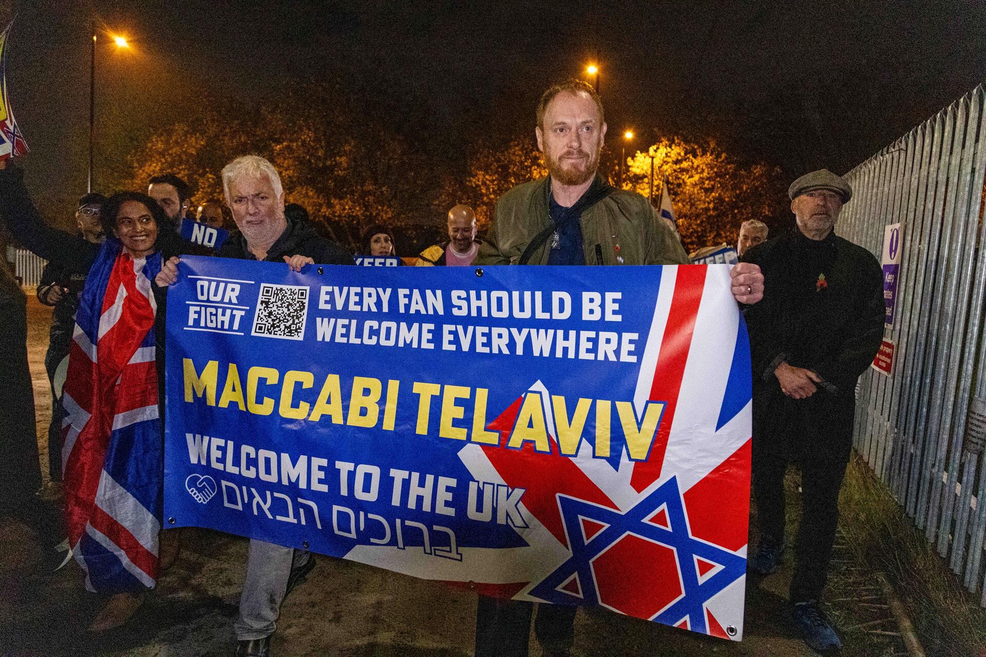 Detenidas once personas durante el partido entre el Aston Villa y el Maccabi de Tel Aviv en Birmingham