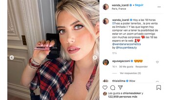 Wanda Nara hizo su lanzamiento