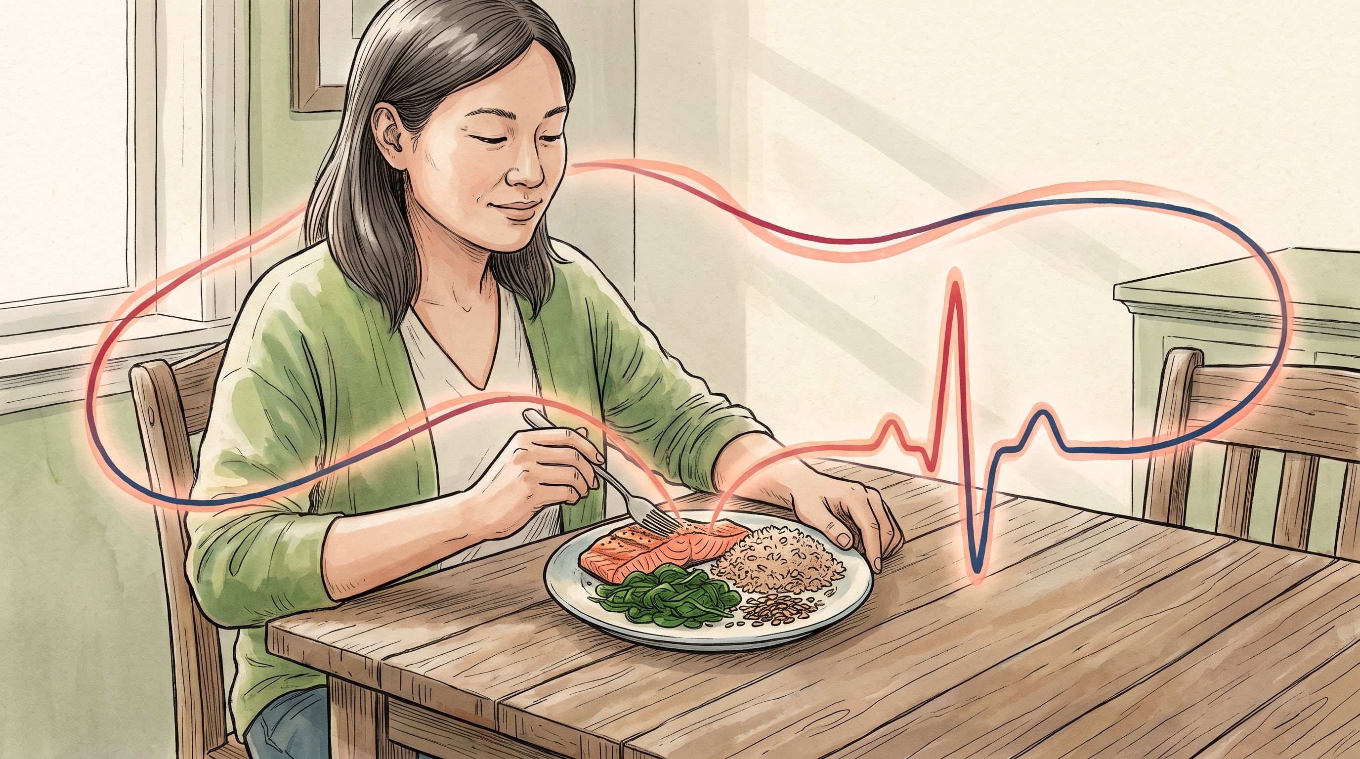 Reducir el sodio y priorizar vegetales, legumbres, granos integrales y proteínas magras son claves de una cena orientada al control de la presión arterial (Imagen Ilustrativa Infobae)