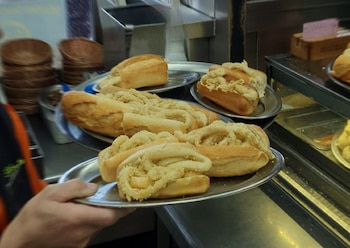 Bocadillo de calamares del bar